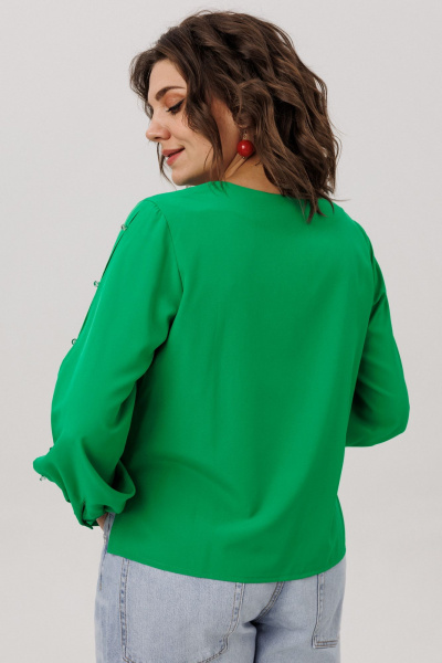 Блуза Anelli 1802 зеленый - фото 5