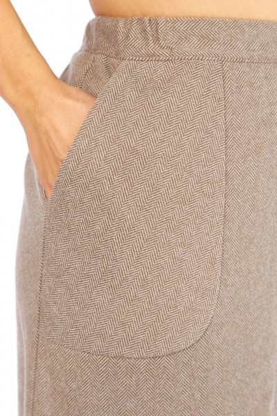 Блуза, юбка Элль-стиль 2441/2 кофе - фото 7