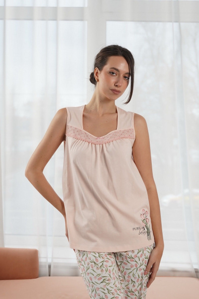 Капри, майка Купалинка 42400G.158-164 к.св.розовый,набивка - фото 2