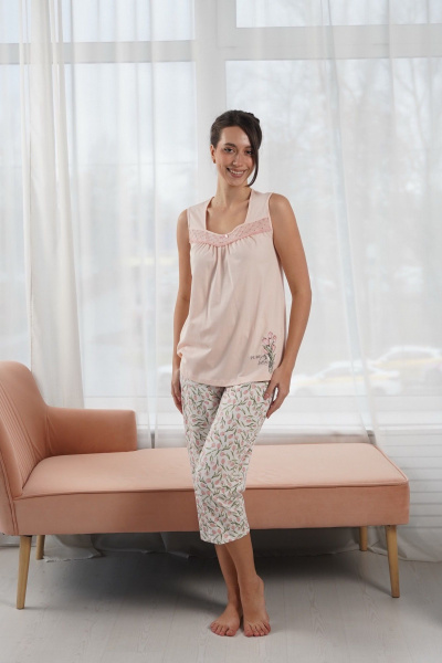 Капри, майка Купалинка 42400G.158-164 к.св.розовый,набивка - фото 1