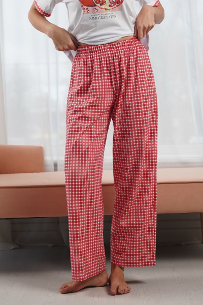 Брюки, футболка Купалинка 42601G.158-164 к.белый,клетка - фото 6