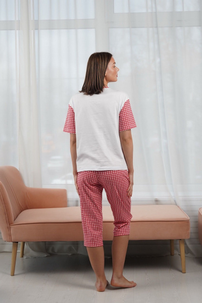 Капри, футболка Купалинка 42701G.158-164 к.белый,клетка - фото 7