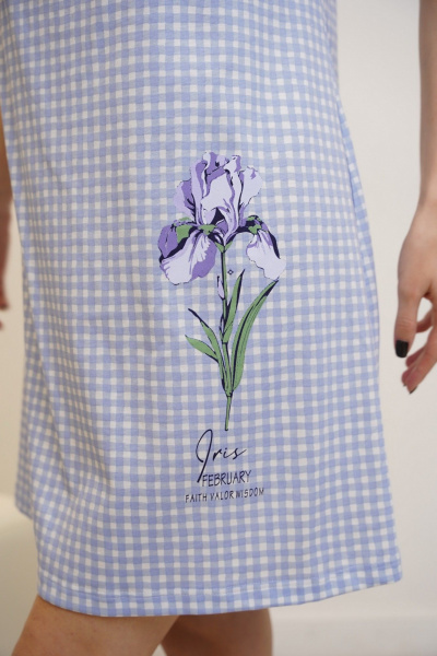 Сорочка Купалинка 656802.158-164 клетка - фото 6