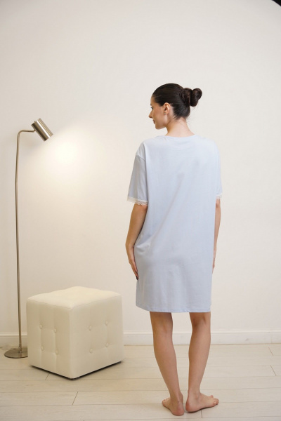 Сорочка Купалинка 666206.158-164 голубой - фото 6