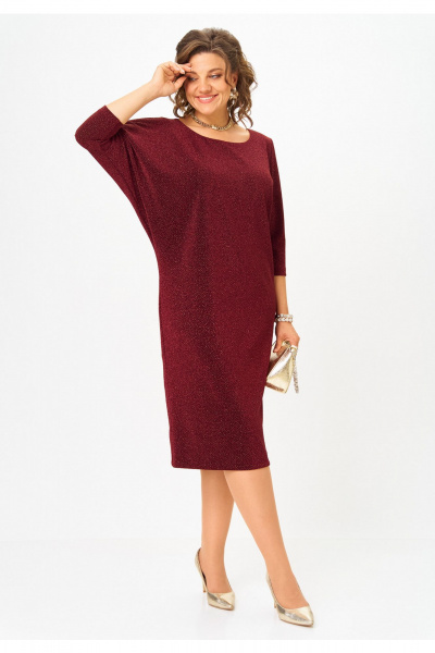 Платье Твой имидж 2297 бордо - фото 3