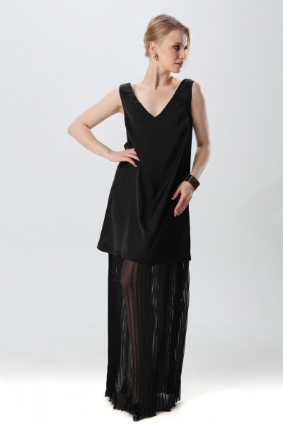 Платье NikVa 1017-1 чёрный - фото 11