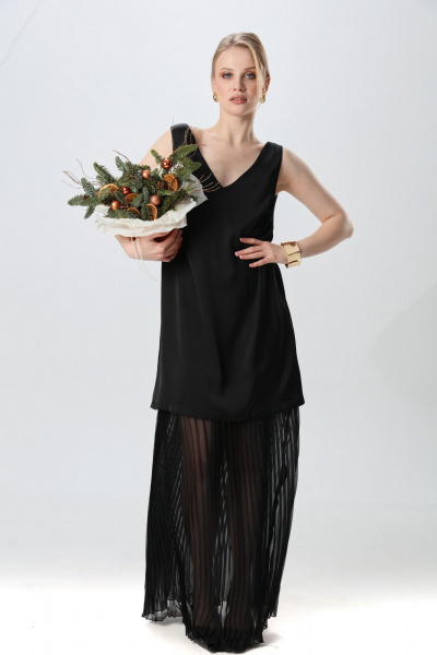 Платье NikVa 1017-1 чёрный - фото 1