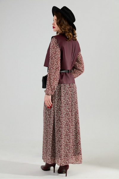 Жилет NikVa 1019-2 бордо - фото 8