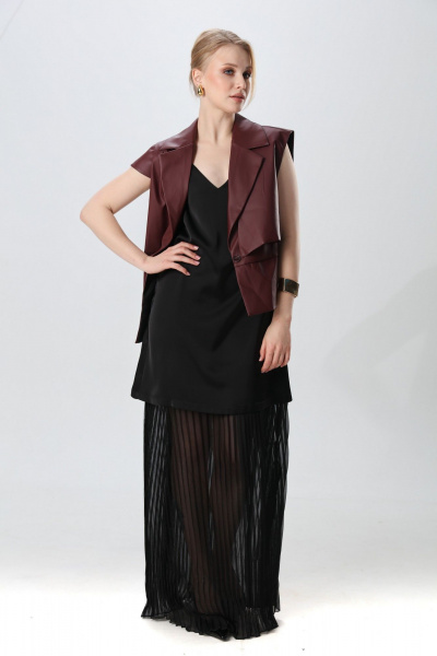 Жилет NikVa 1019-2 бордо - фото 5