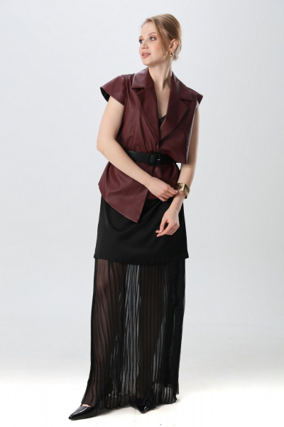 Жилет NikVa 1019-2 бордо - фото 4