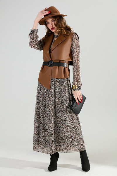 Жилет NikVa 1019-3 шоколад - фото 7