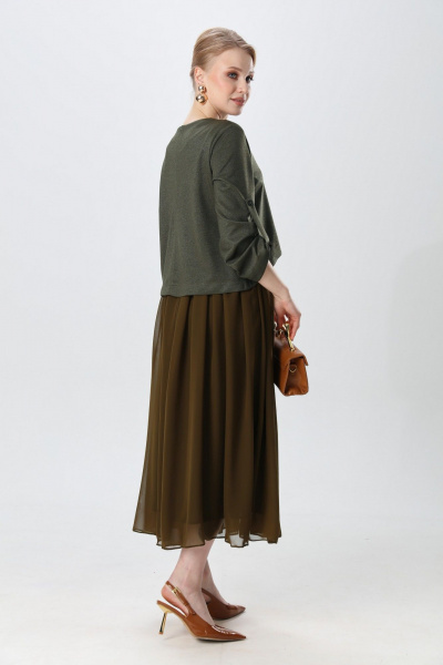 Платье NikVa 740-27 зелень - фото 7