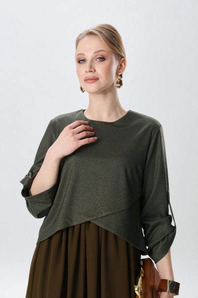 Платье NikVa 740-27 зелень - фото 5