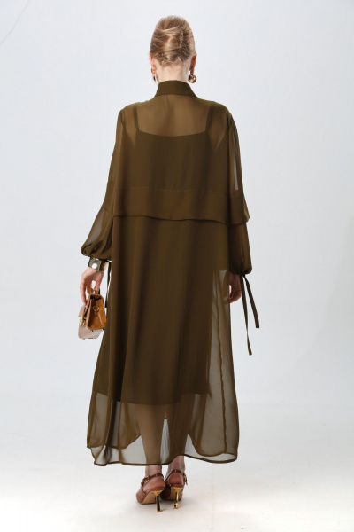 Платье NikVa 944-10 хаки - фото 2