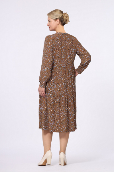 Платье Полинушка 471/2 горчичные пятнышки - фото 2