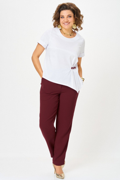 Блуза, брошь, брюки, жакет Angelina & Сo 1289 - фото 3