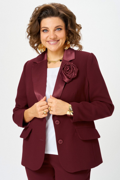 Блуза, брошь, брюки, жакет Angelina & Сo 1289 - фото 2