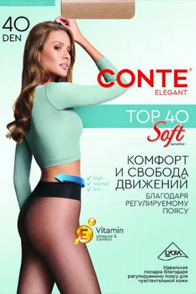 Колготки CONTE TOP SOFT 40 natural 14С-37СП - фото 1