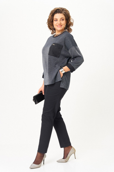 Брюки, джемпер Michel chic 1445 темно-синий - фото 5