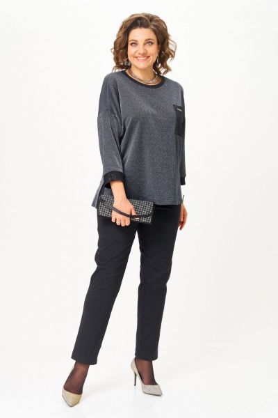 Брюки, джемпер Michel chic 1445 темно-синий - фото 1