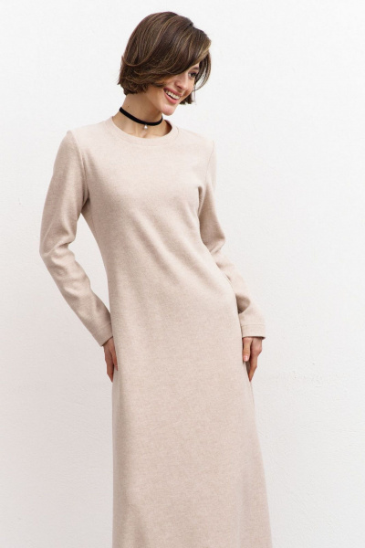 Платье RINKA 1454 бежевый - фото 2