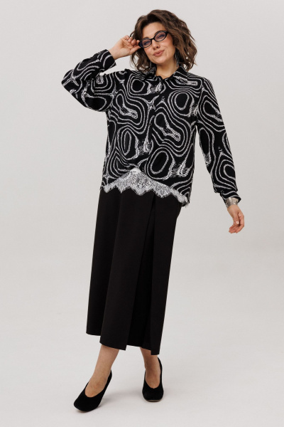 Рубашка Anelli 1663 мрамор_неро - фото 2