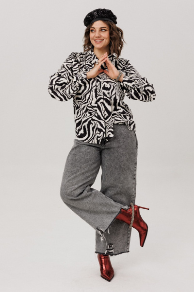 Блуза Anelli 1736 зебра_нью - фото 9
