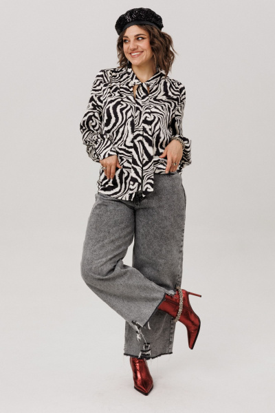 Блуза Anelli 1736 зебра_нью - фото 2