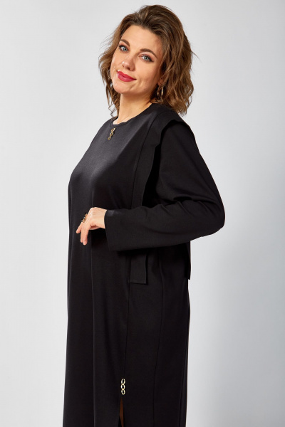 Платье BegiModa 1064 черный - фото 10