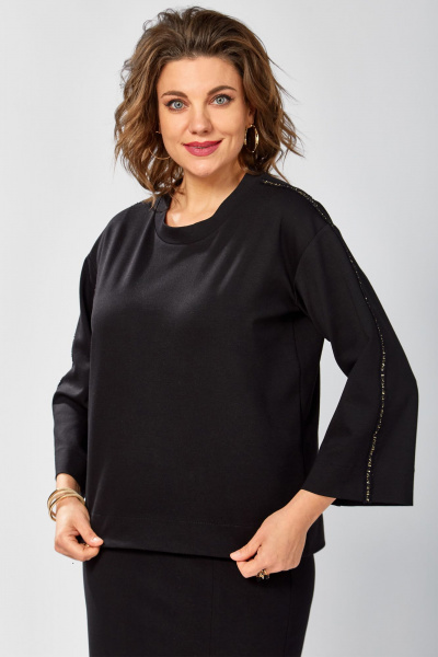 Блуза BegiModa 4155 черный - фото 8