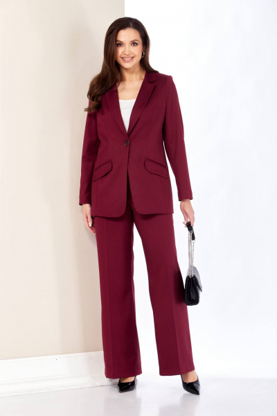 Брюки, жакет Shetti 4075 винный - фото 6
