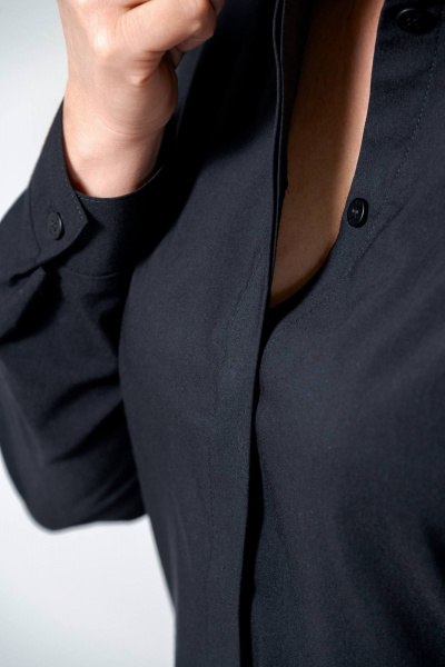 Рубашка SHLOMO 1-28 черный - фото 3