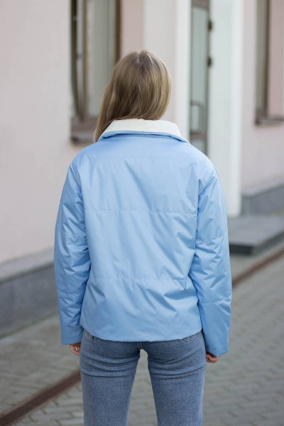 Куртка Sisteroom КДД-013 голубо-молочный - фото 6