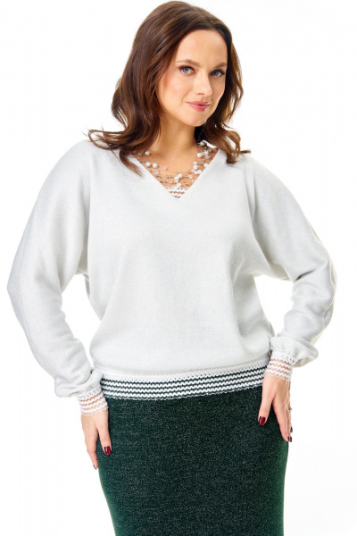 Джемпер T&N 7730 белый - фото 1