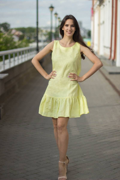 Платье Sisteroom Пл-020 желтый - фото 1