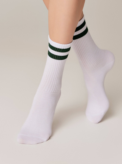 Носки CONTE ACTIVE белый-зеленый 19С-65СП - фото 8