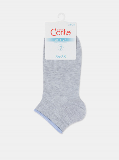 Носки CONTE ACTIVE светло-серый-голубой 12С-32СП - фото 8