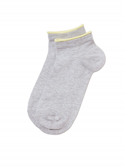 Носки CONTE ACTIVE светло-серый-желтый 12С-32СП - фото 2