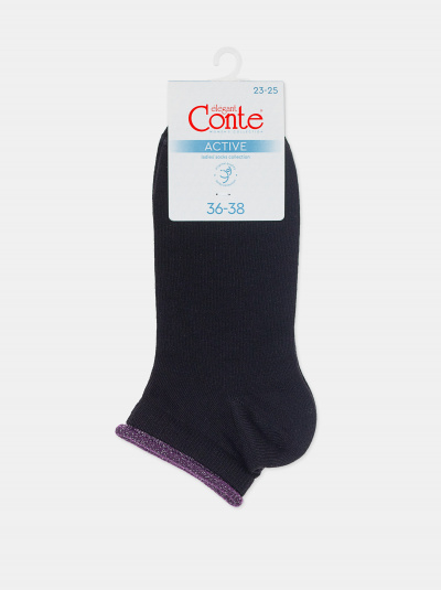 Носки CONTE ACTIVE черный-лиловый 12С-32СП - фото 6