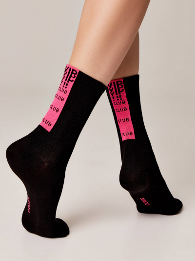 Носки CONTE ACTIVE черный-розовый 20С-20СП - фото 4