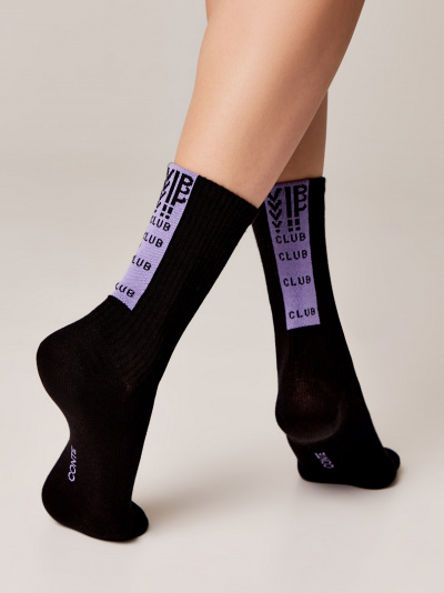 Носки CONTE ACTIVE черный-сиреневый 20С-20СП - фото 4