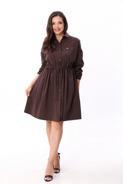 Платье ICY Street 25ICY094Ш-3 шоколад - фото 11