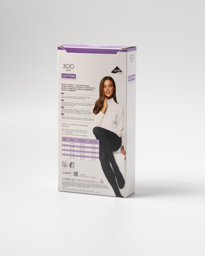 Колготки CONTE ELEGANT COTTON 300 nero 24С-87СП - фото 7