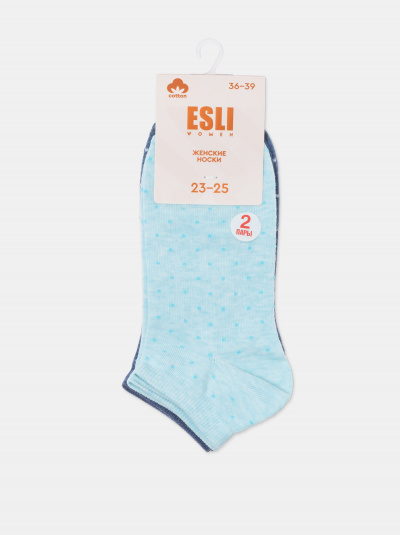 Носки CONTE ESLI бледно-бирюзовый-джинс 14С-116СПЕ - фото 16