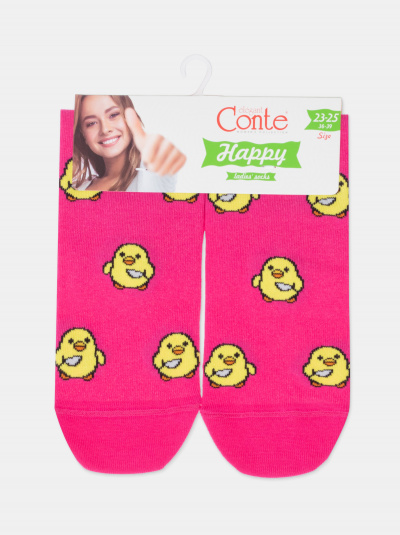 Носки CONTE HAPPY фуксия 17С-21СП - фото 5