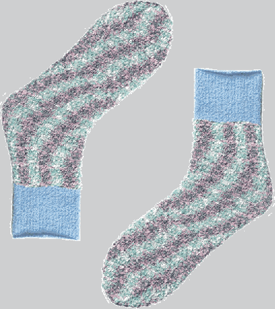 Носки CONTE HOME LINE 52-96 бирюза - фото 1