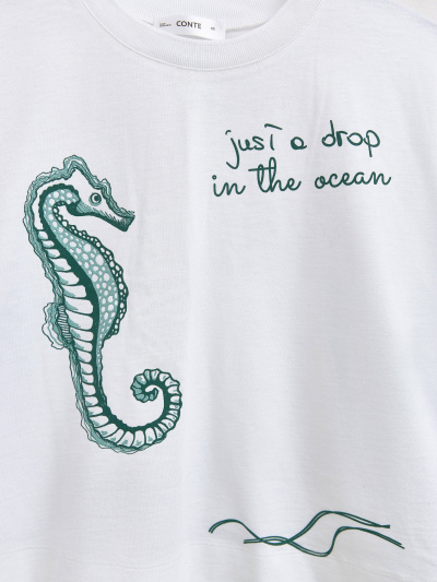 Футболка CONTE LD 2715 white-sea horse 23С-2731ТСП - фото 9