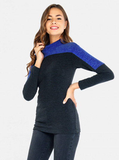 Джемпер CONTE LD 669 черный-синий 17С-286ТСП - фото 1