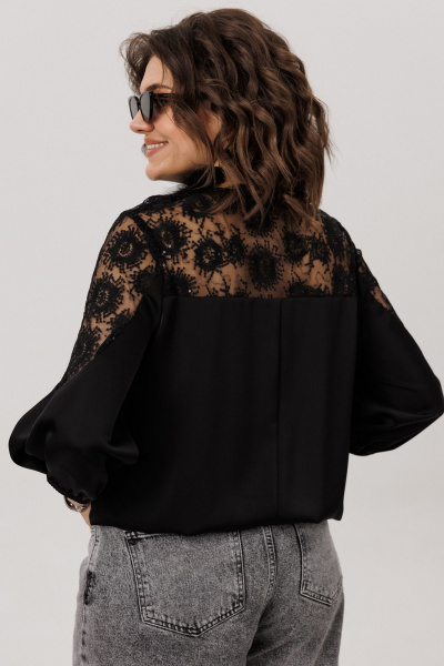 Блуза Anelli 1790 черный_бриллиант - фото 8