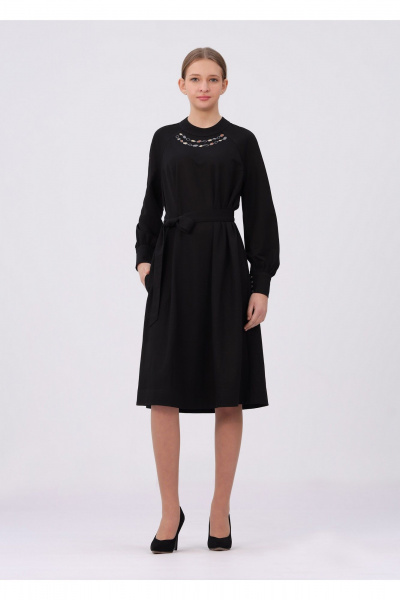 Платье Полинушка 481р/1 черный - фото 1